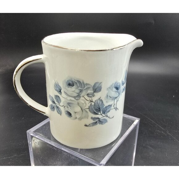 Winterling Bavaria Blue Rose Creamer Evening Song Porcelain White Blue JJ4098 - Picture 1 of 7